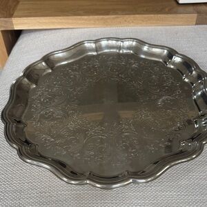Elegant Silver Plated Serving Tray